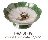 Dw-2005 Porcelain Fruit Plate 6`` 10``